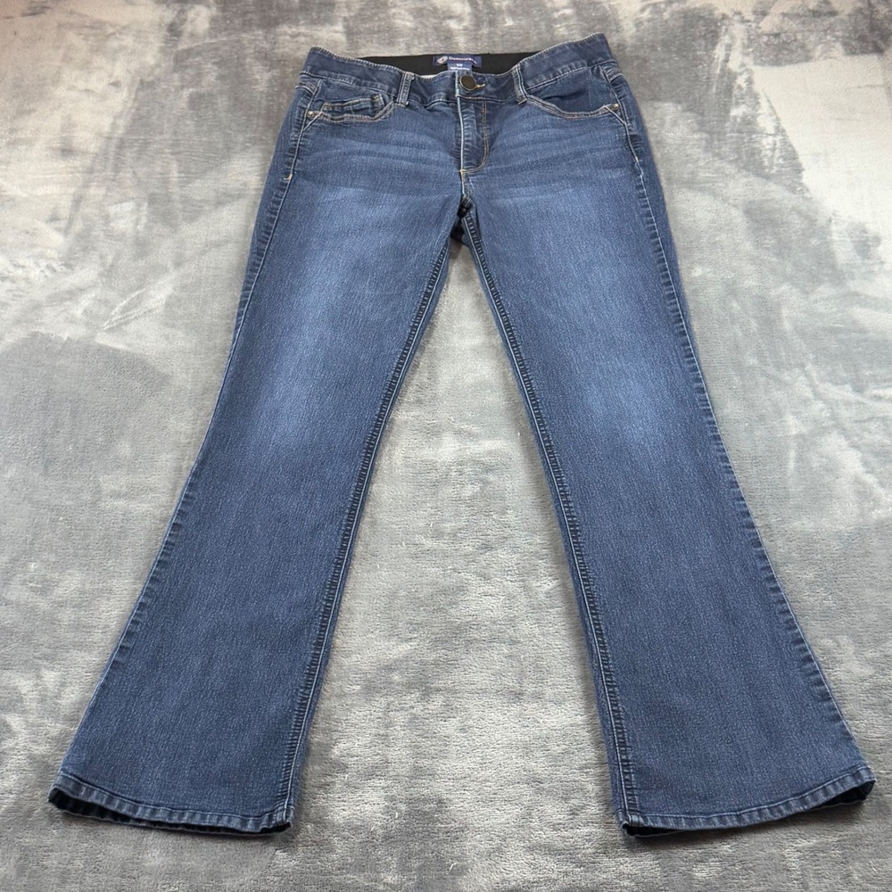 Democracy Absolution Blue Bootcut Jeans Womens 10 Medium Wash Stretch Denim